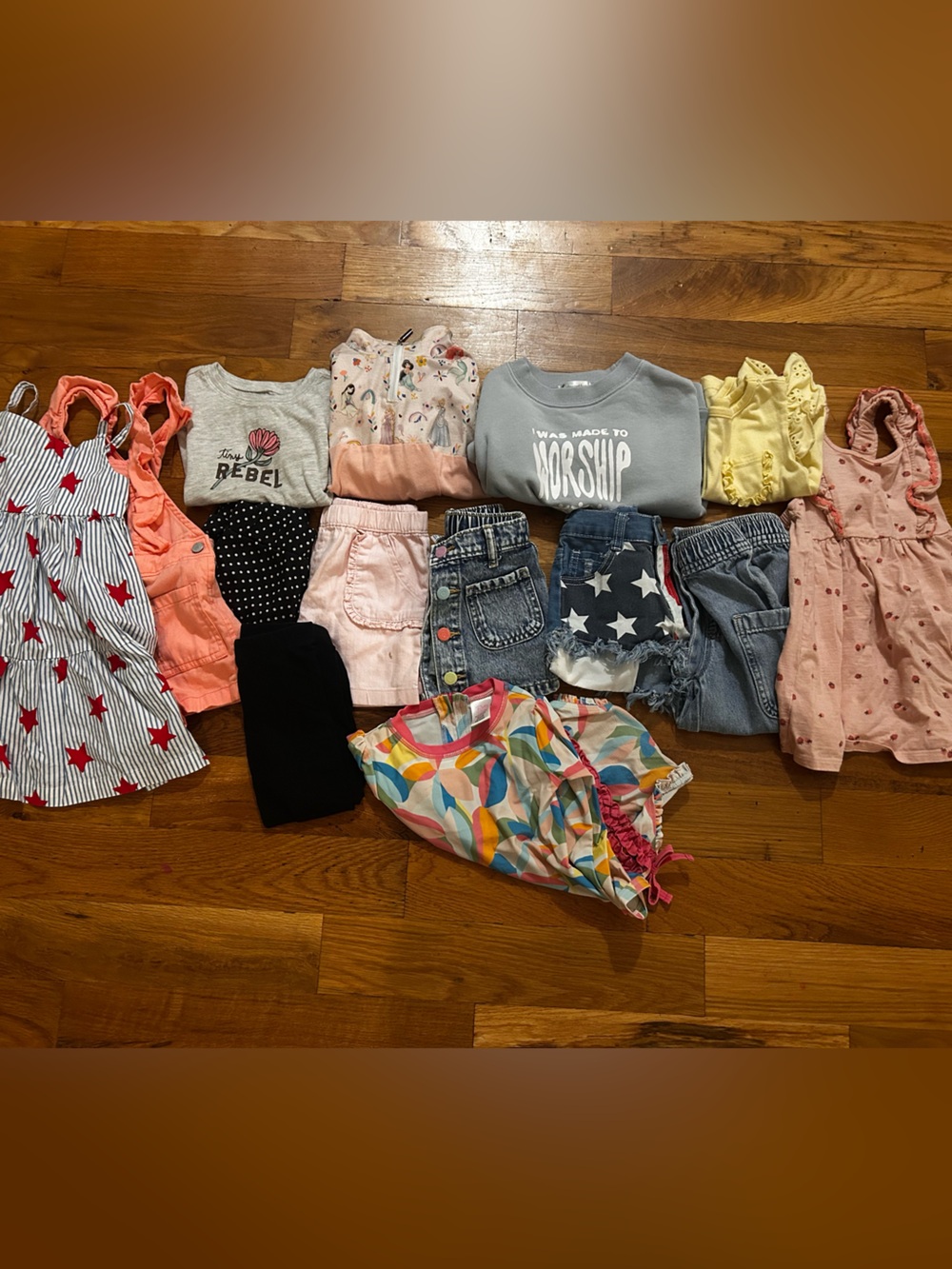 Girls Mixed Summer Clothing Bundle - Colorful Prints & Pastels